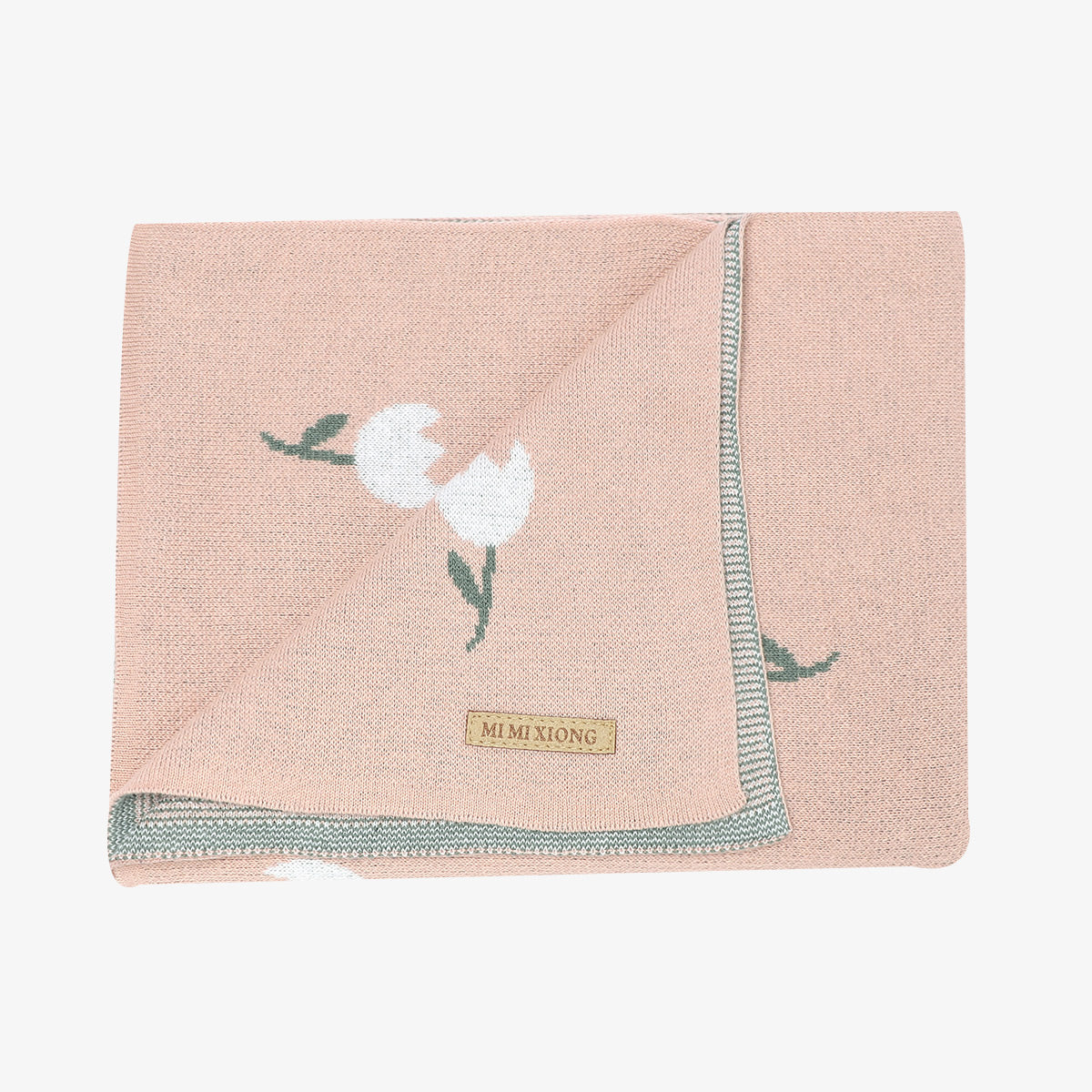 Baby knitted blanket cover