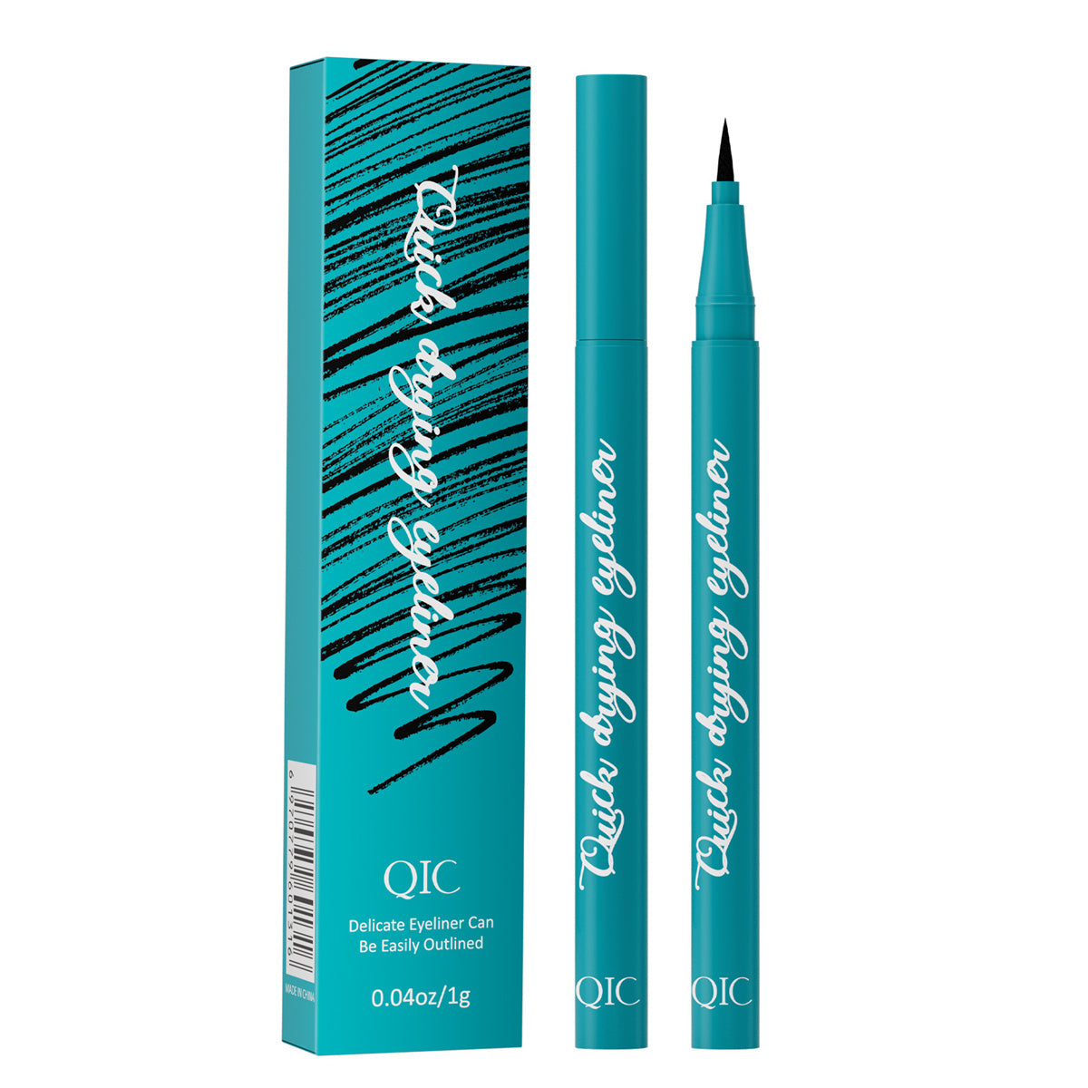 Cool black quick-drying eyeliner that does not fall off or smudge, waterproof and sweat-resistant eyeliner