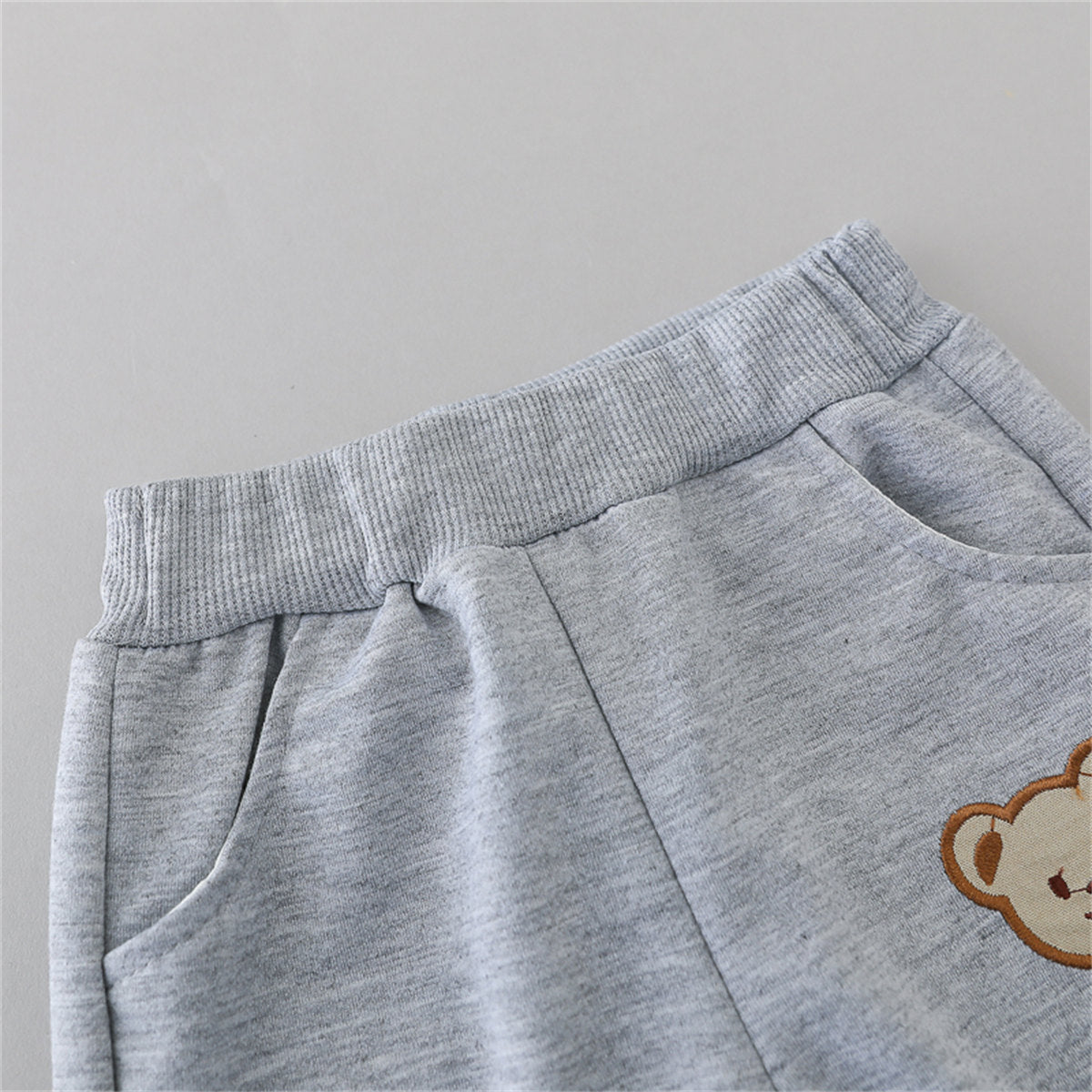 2-piece Toddler Boy Autumn Bear Patterned Top & Matching Pants