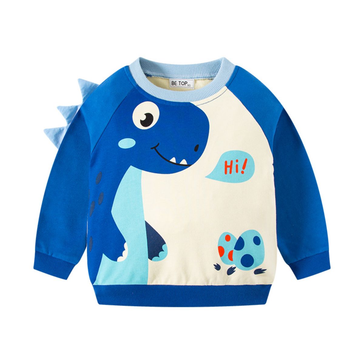 New autumn children's cartoon dinosaur pullover sweatshirt