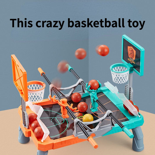 Children's desktop basketball shooting machine finger catapult ball table game