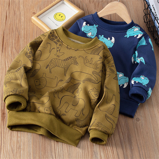 Children's fashion all-match casual sweatshirt long sleeves