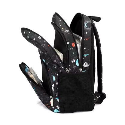 حقيبة ظهر كبيرة السعة بتصميم جرافيتي