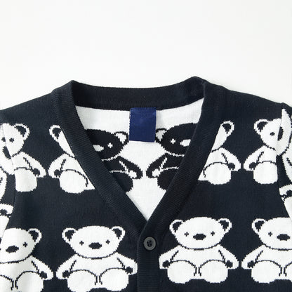 2–7 Years All-Over Print Knit Cardigan