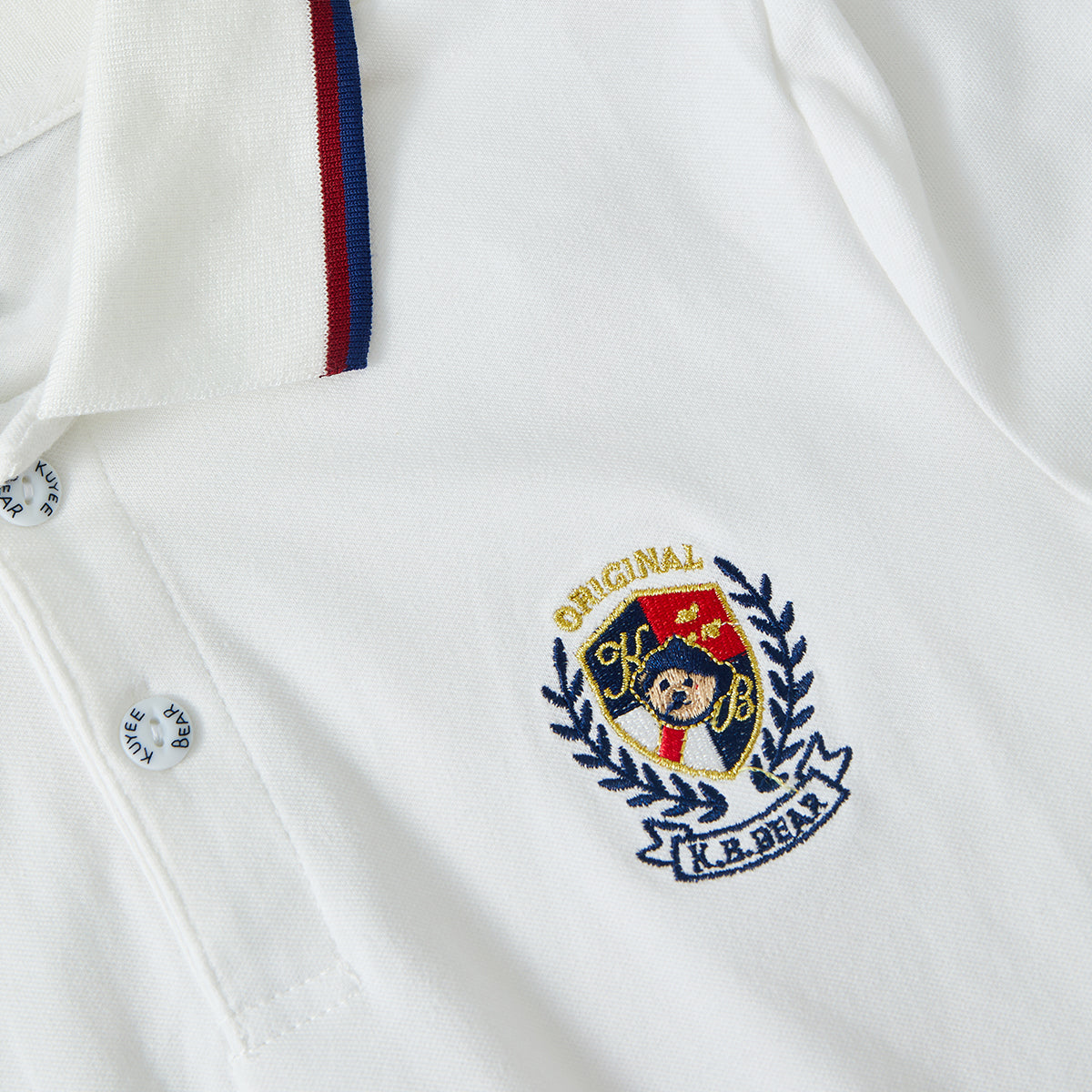 6-12 Years Preppy Style Embroidered Polo Shirt