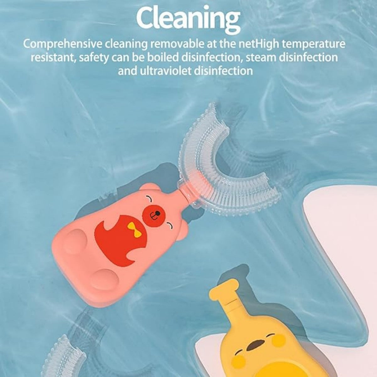 U-Shaped Kids Toothbrush with Soft Bristles