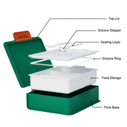 Lunch Simple Square Insulated Bento Box