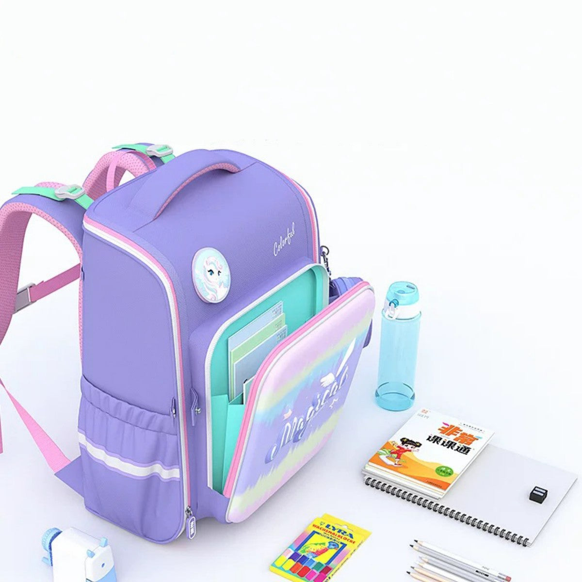 Elastic Stress-Relief Back-Protection Backpack