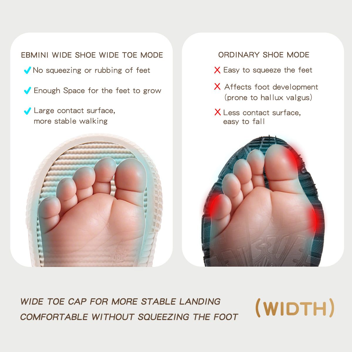 Anti collision Anti slip Velcro Soft Sole Sneakers