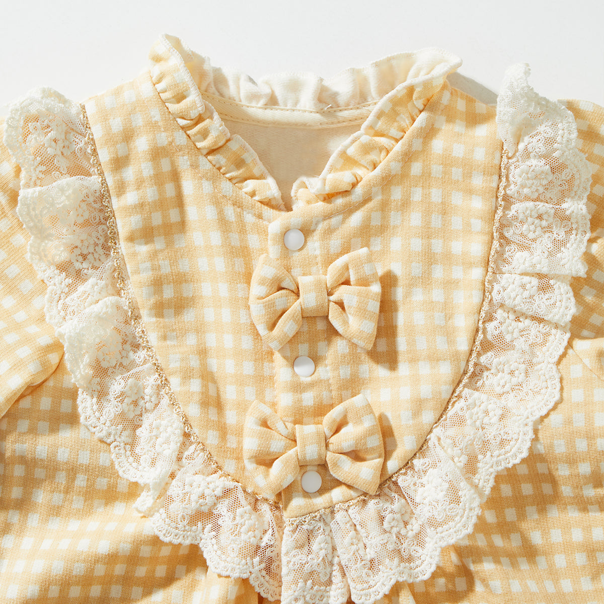 0-12 Months Plaid Fleece Romper