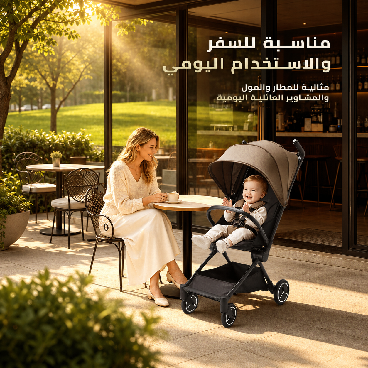 Ominii Cabin Lightweight Travel Stroller – 5.5kg Compact Fold