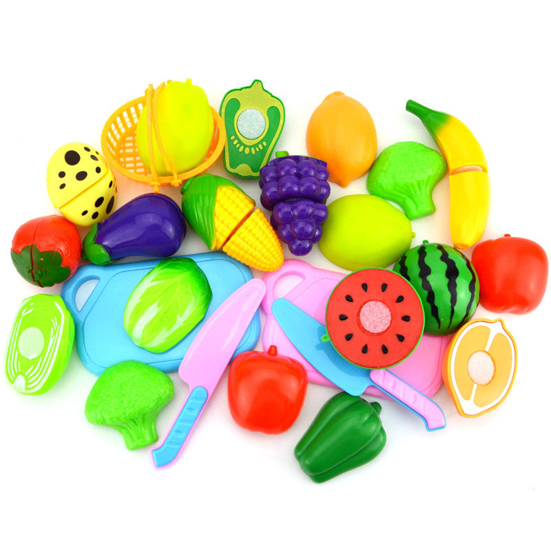 8-piece Set Simulation Vegetables Fruits Cooking Toy Set