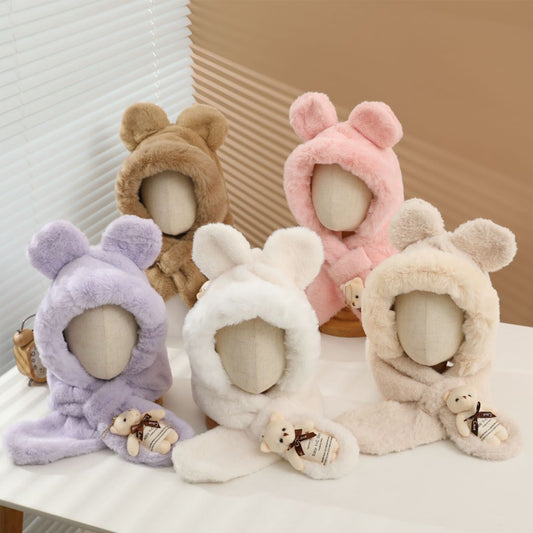 Children's Pocket Bear One-Piece Hat