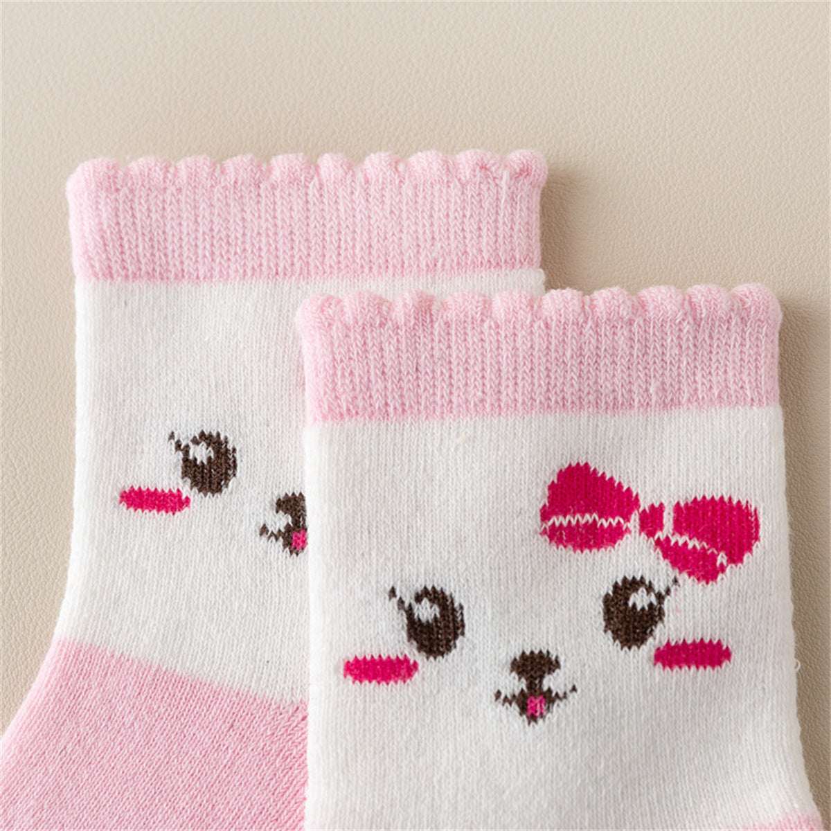 Children's 5-Pair Bunny Socks