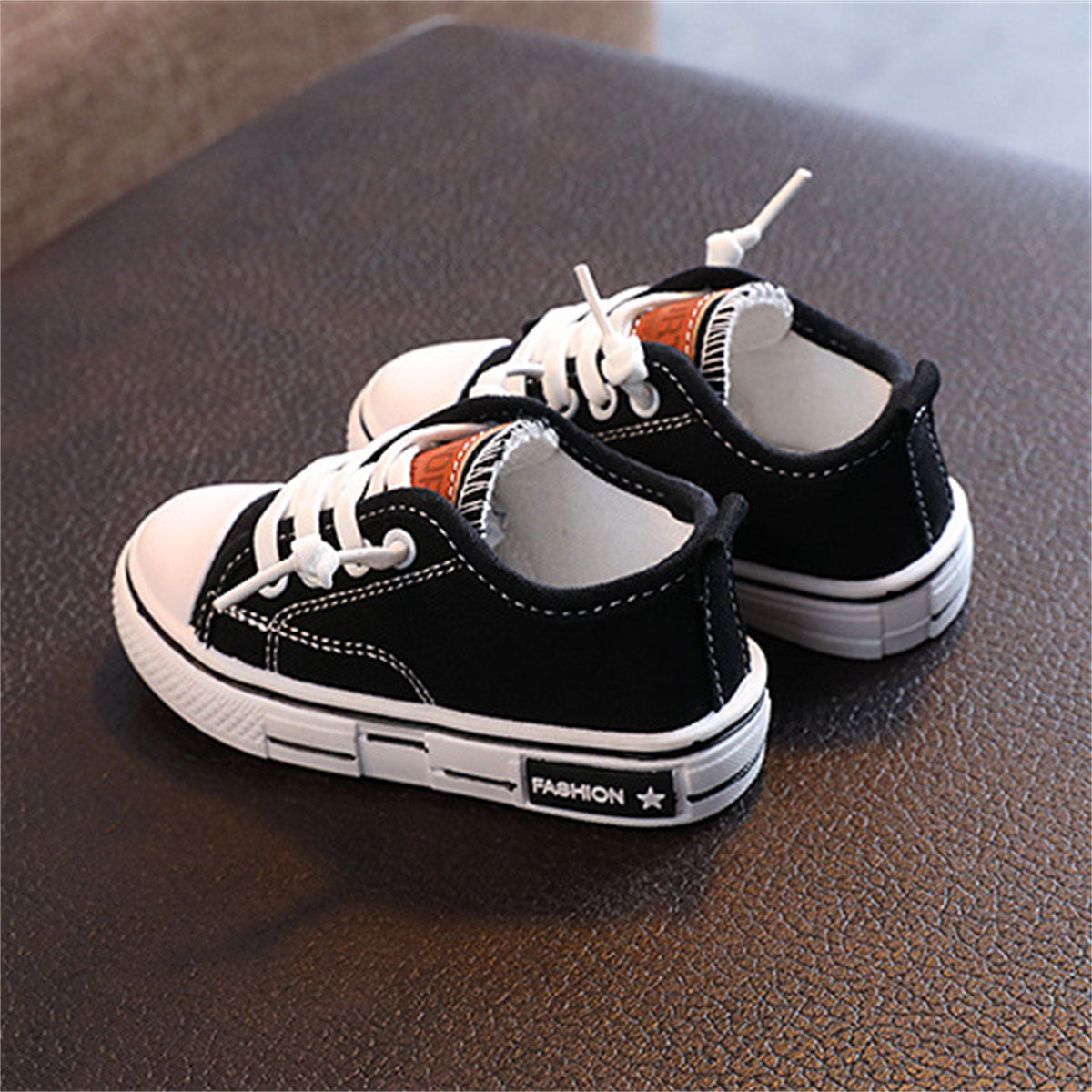 Children's and boys' spring and autumn simple casual non-slip lightweight low-top canvas shoes