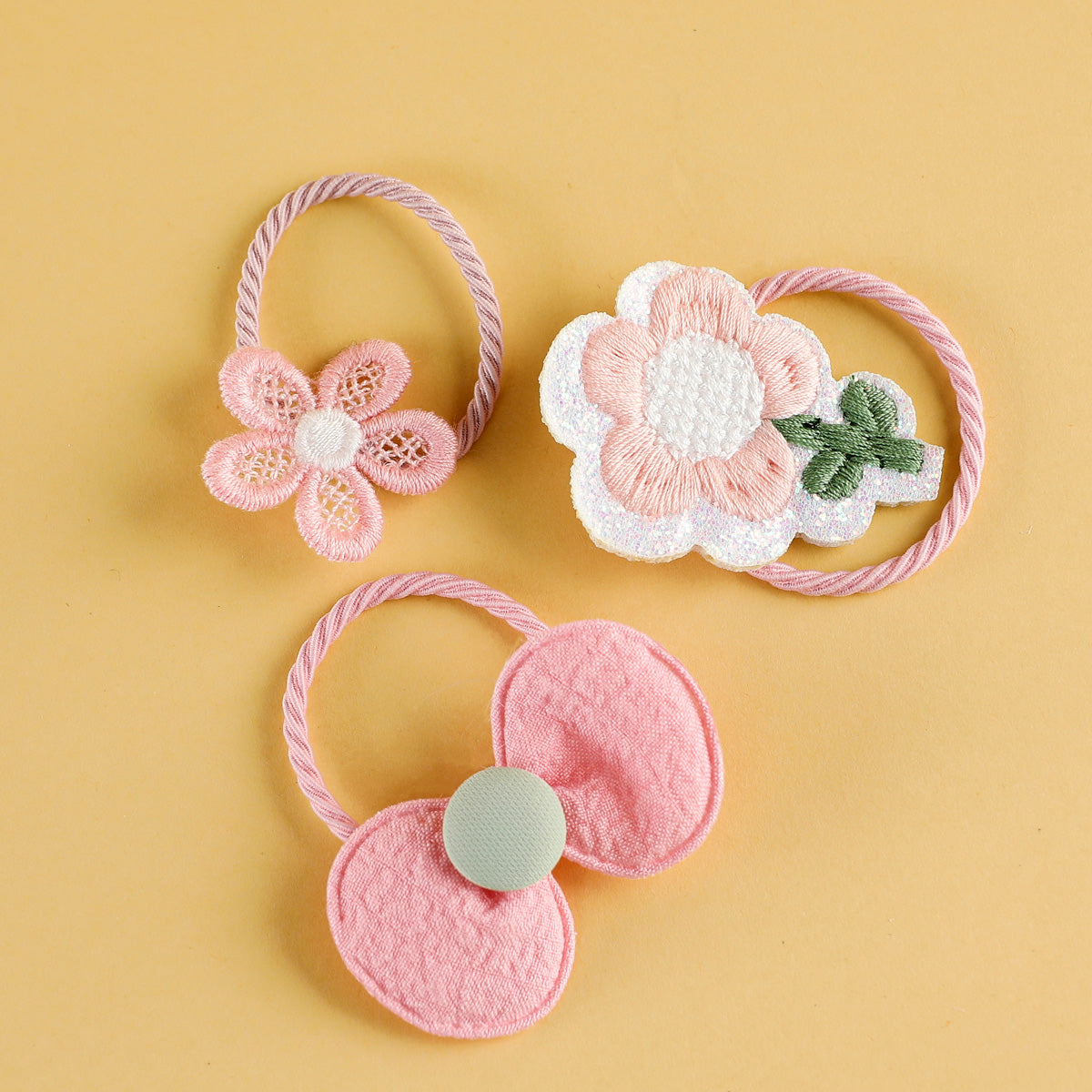 Children's 18-piece set of flower cartoon pattern hairpins