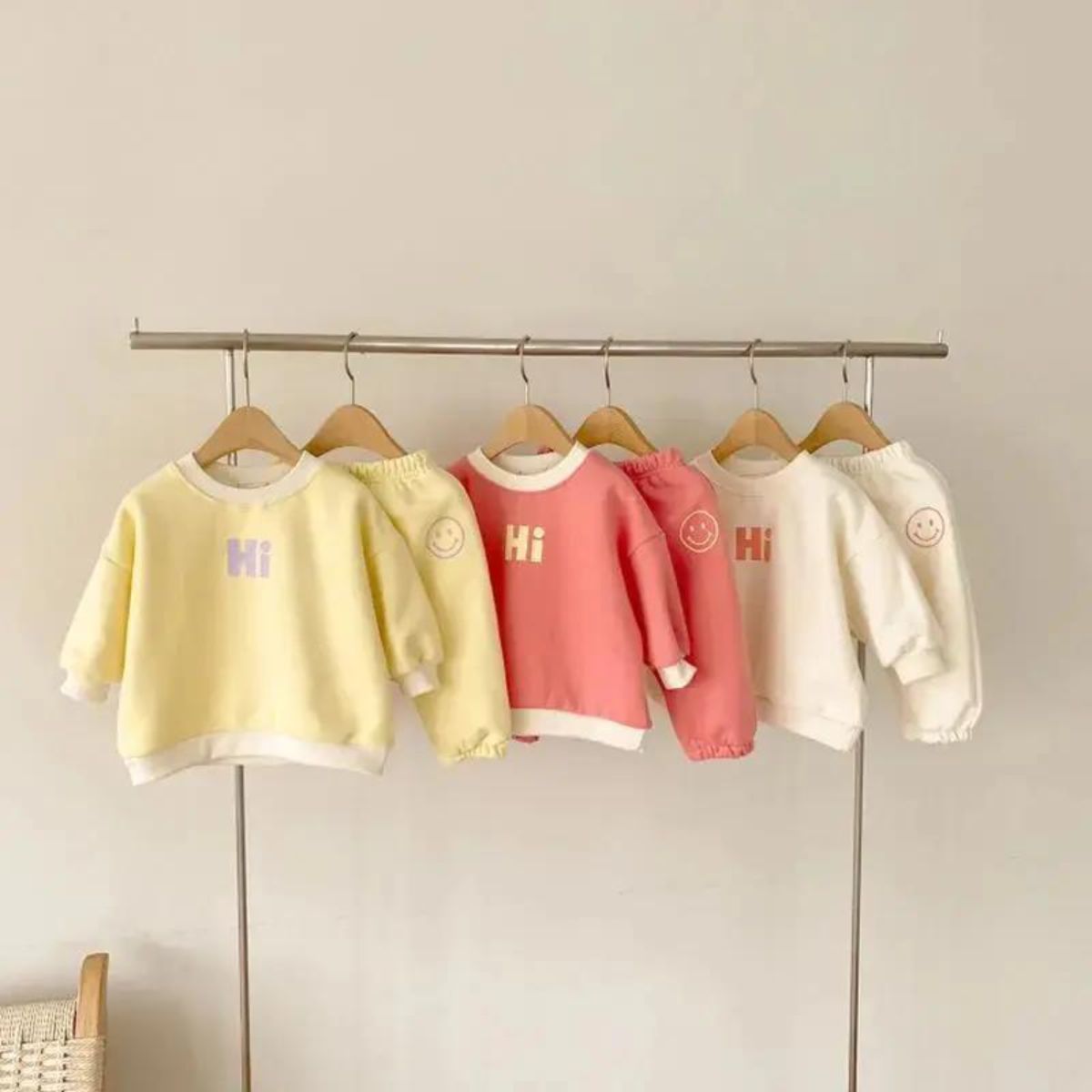 Autumn casual sweatshirt cartoon cuff sweatpants two-piece suit