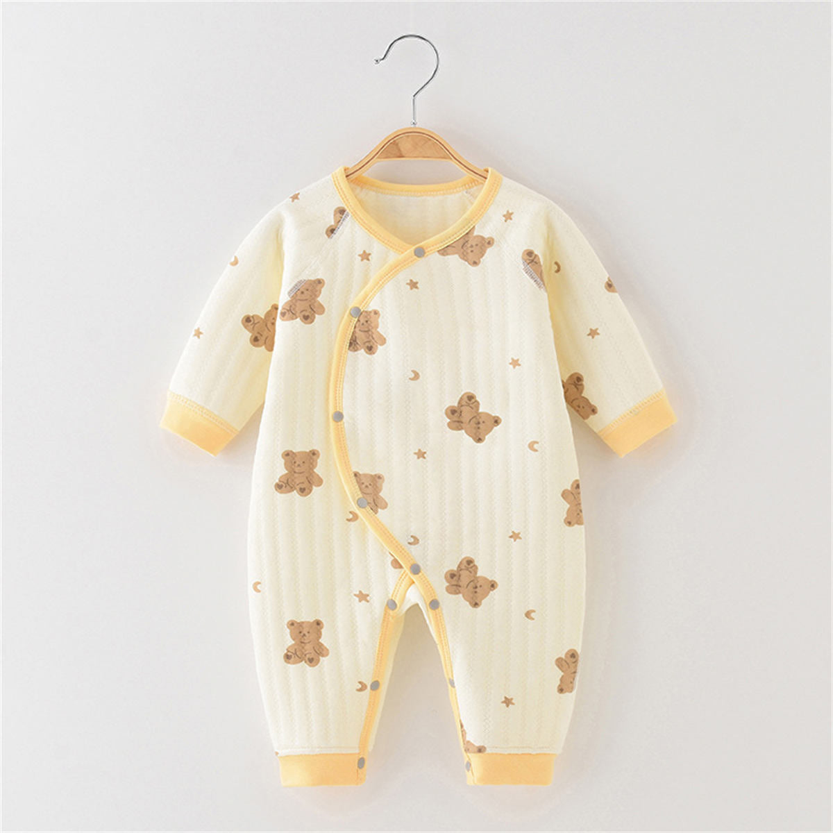 Baby jumpsuit warm cotton outer wear crawling clothes pajamas