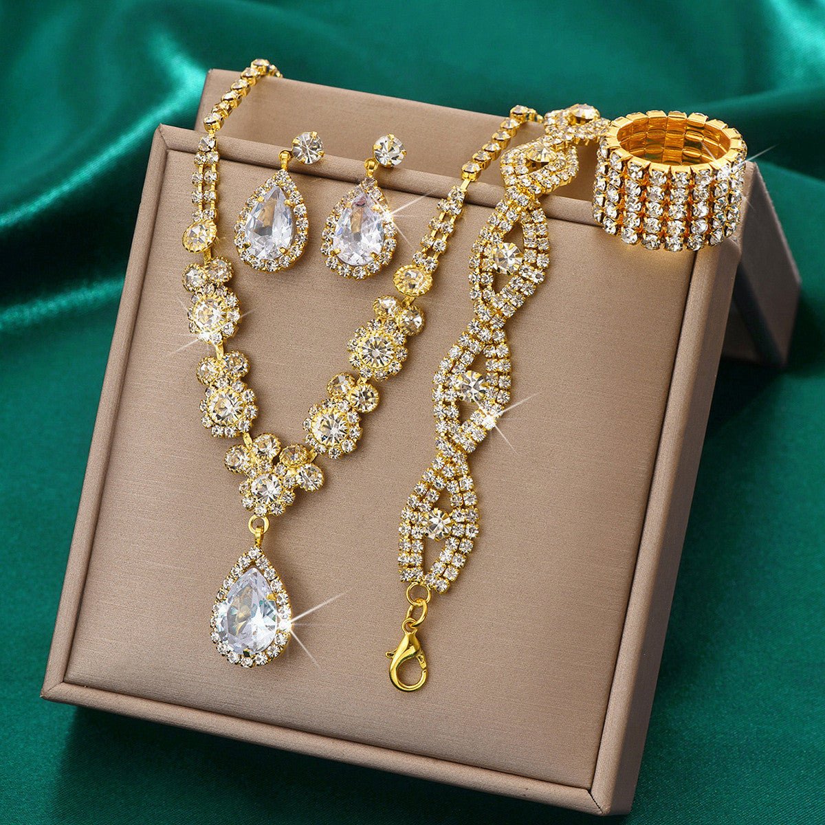 Women's jewelry party banquet jewelry wedding gorgeous temperament style jewelry set