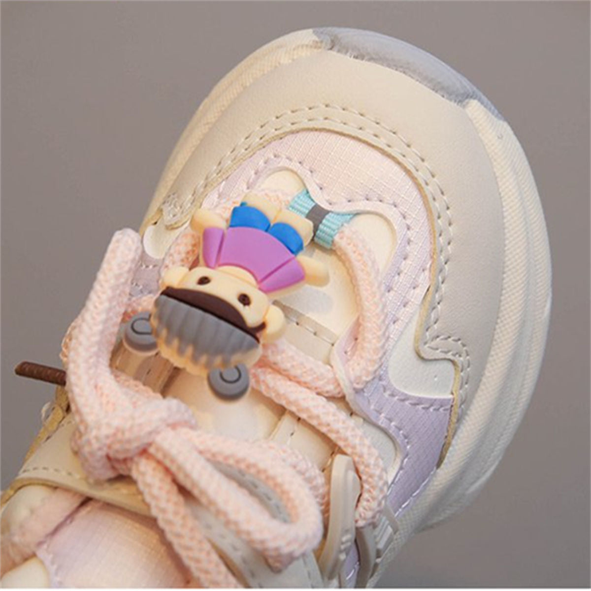 Winter plush and color matching cute doll sports shoes for boys and girls