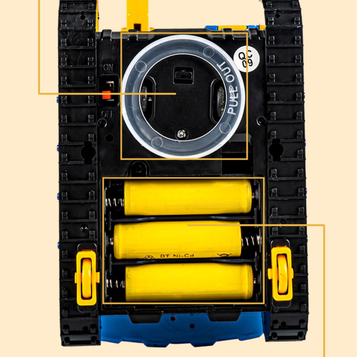 Electric sound and light engineering excavator toy