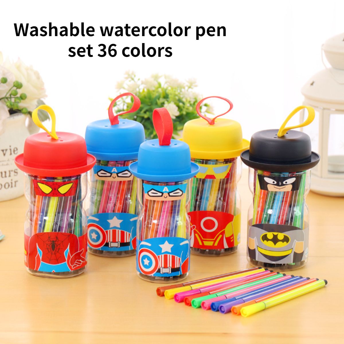 Washable watercolor pen set 36 colors children's painting pen