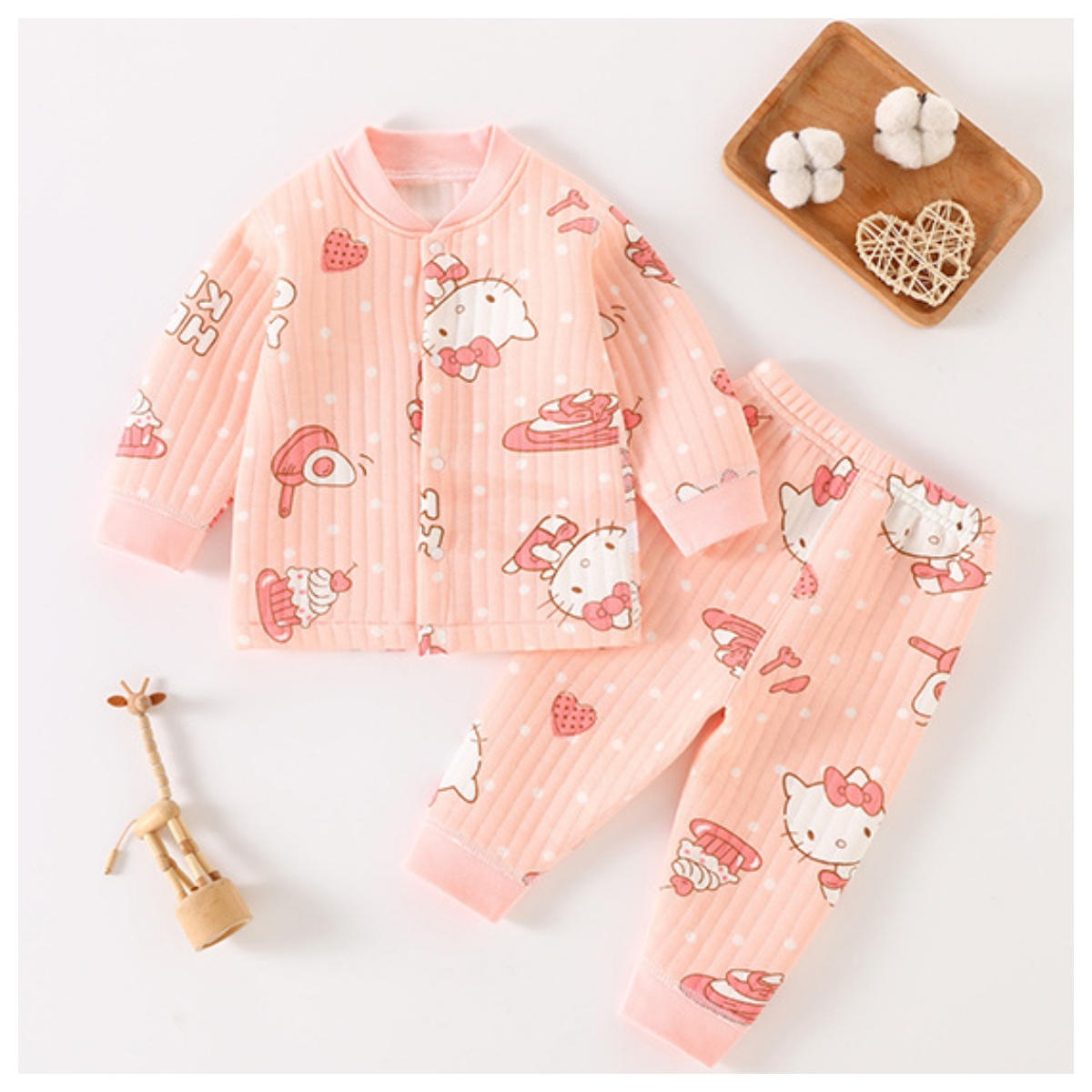 Baby Autumn and Winter Split Cotton Sandwich Set