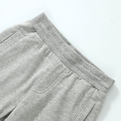 Shark embroidered cropped trousers