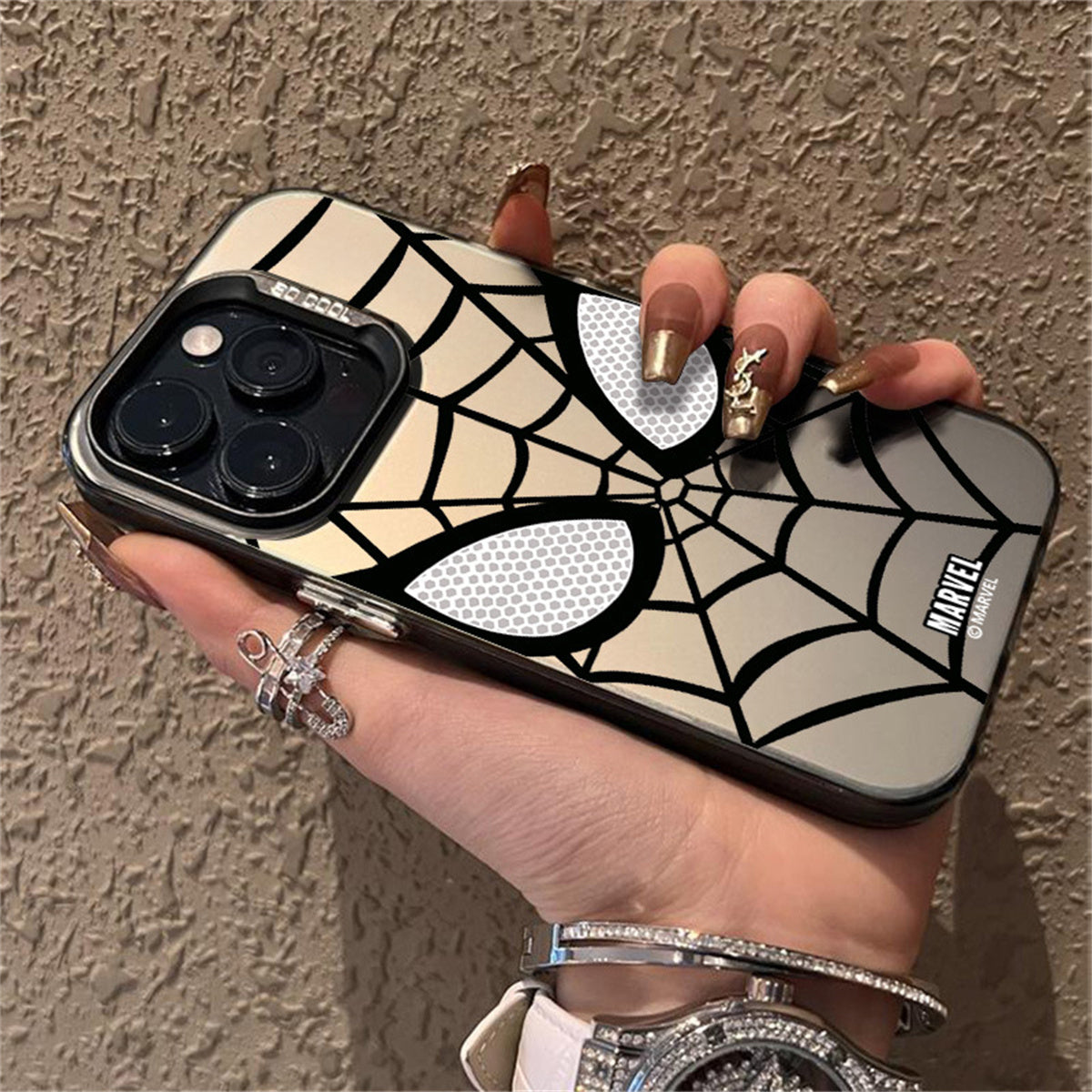 Apple mobile phone case Spider-Man series breathable color vitality mobile phone case