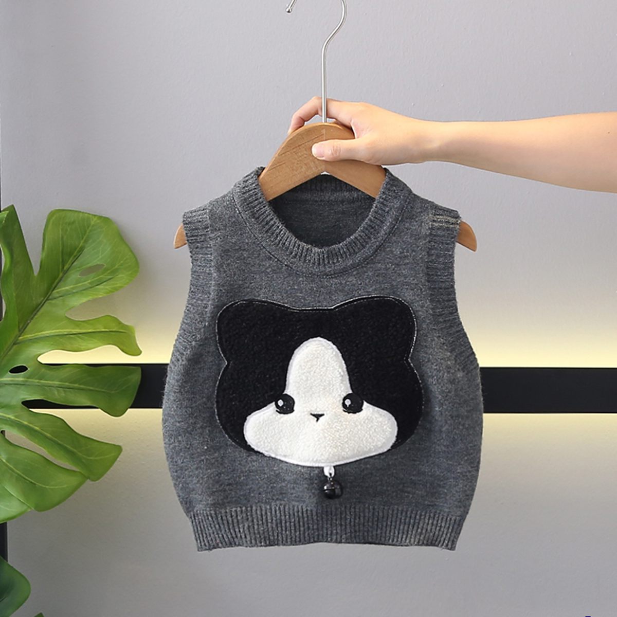 Boys Spring and Autumn Cartoon Single Vest Baby Children Clothes Trendy