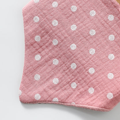 Linen Cotton Baby Bib & Headband Set