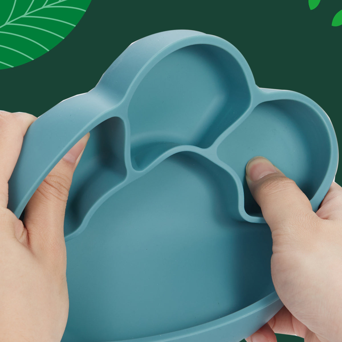 Silicone Plate with Straw