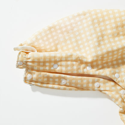 0-12 Months Plaid Fleece Romper