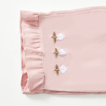 18M–7Y Embroidered Lace Wide-Leg Pants