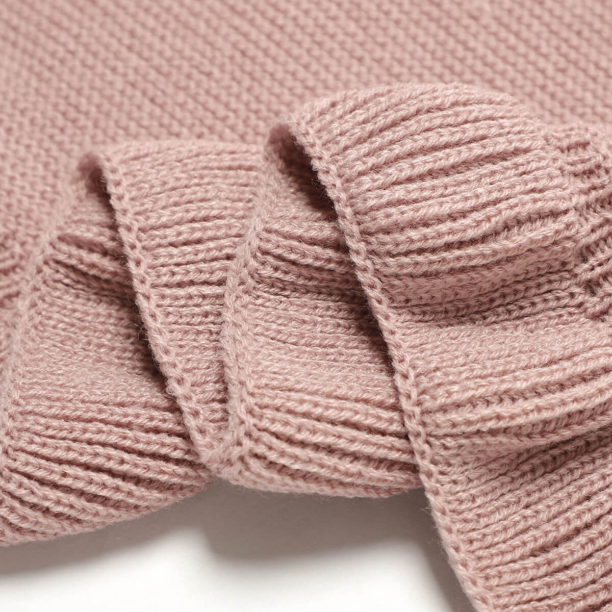 Knitted Solid Color Baby Blanket