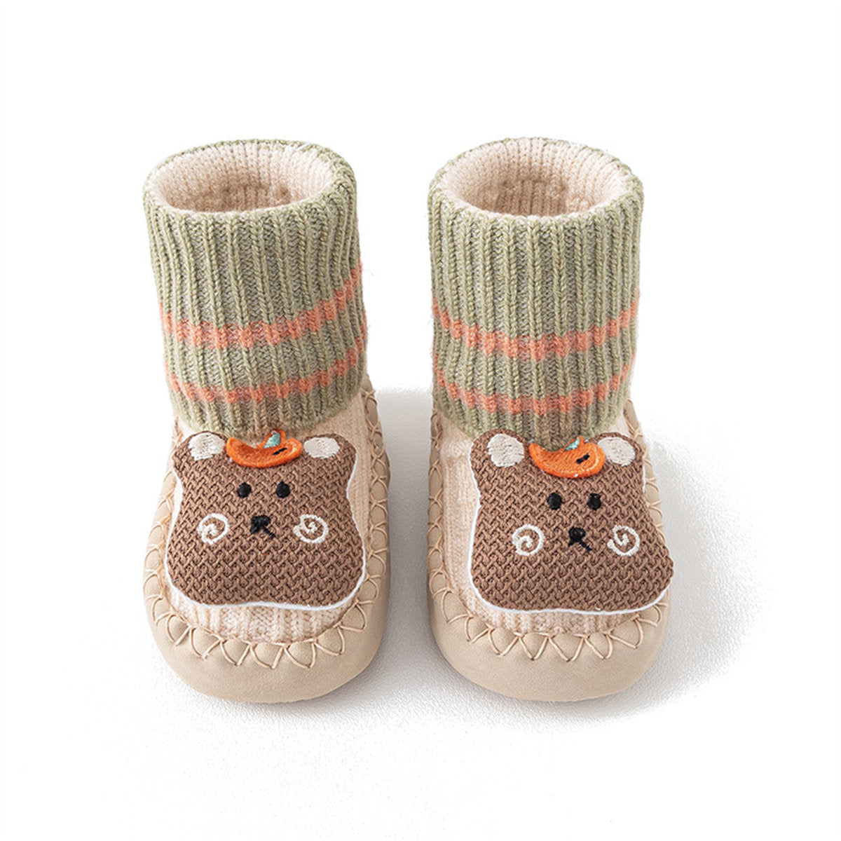 Infant and toddler boys and girls autumn and winter floor socks shoes non-slip warm casual shoes