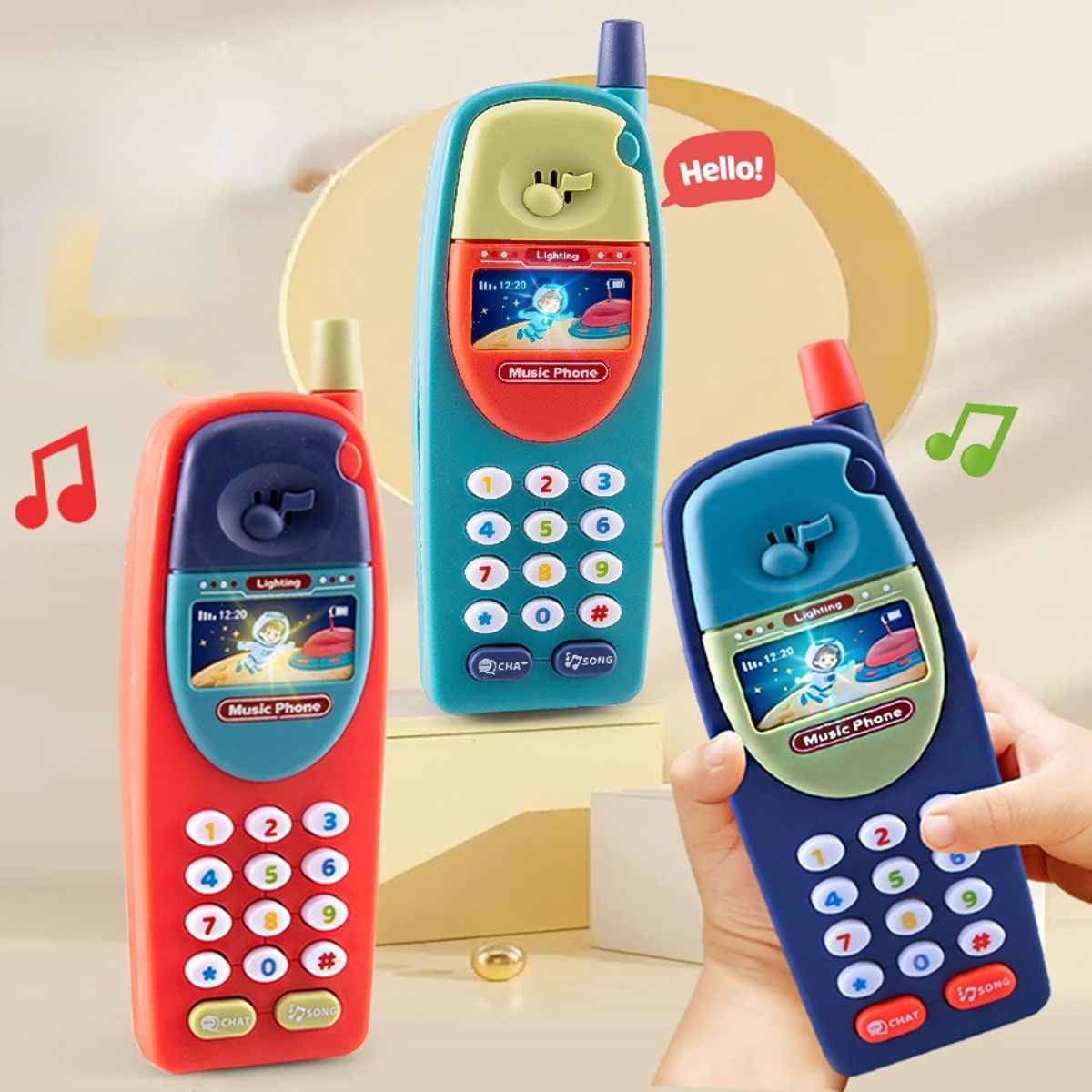 Infant multifunctional simulation mobile phone music story telephone toy