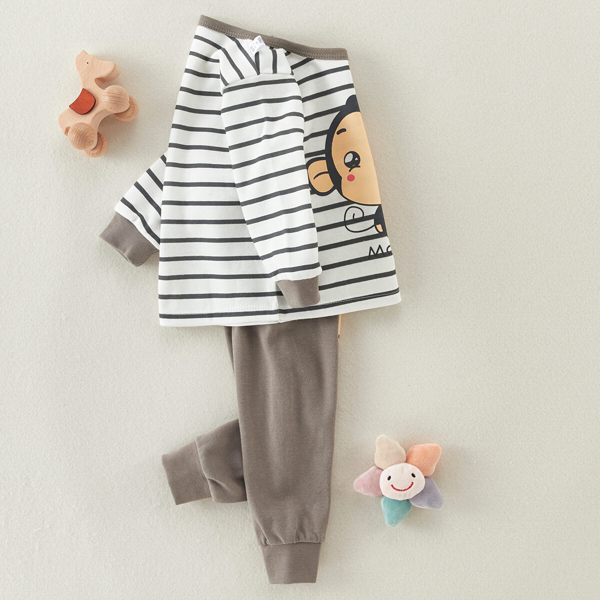 Toddler Boy Cartoon Long-sleeve Top & Trousers Pajamas