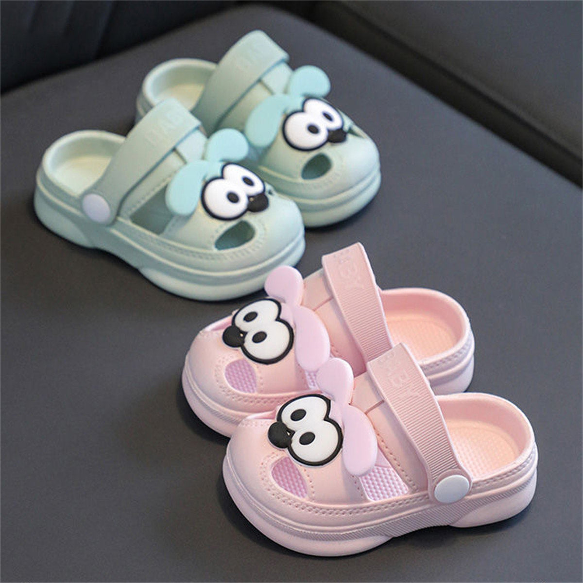 Cute bear soft bottom non-slip home bathroom slippers