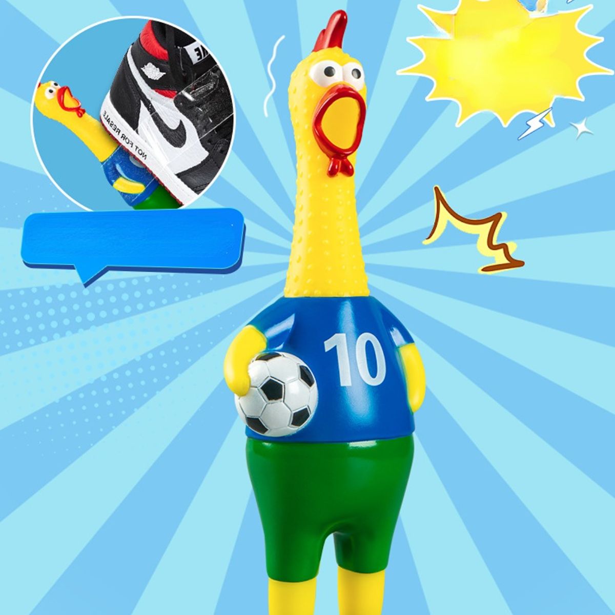 Children&#39;s creative football screaming chicken