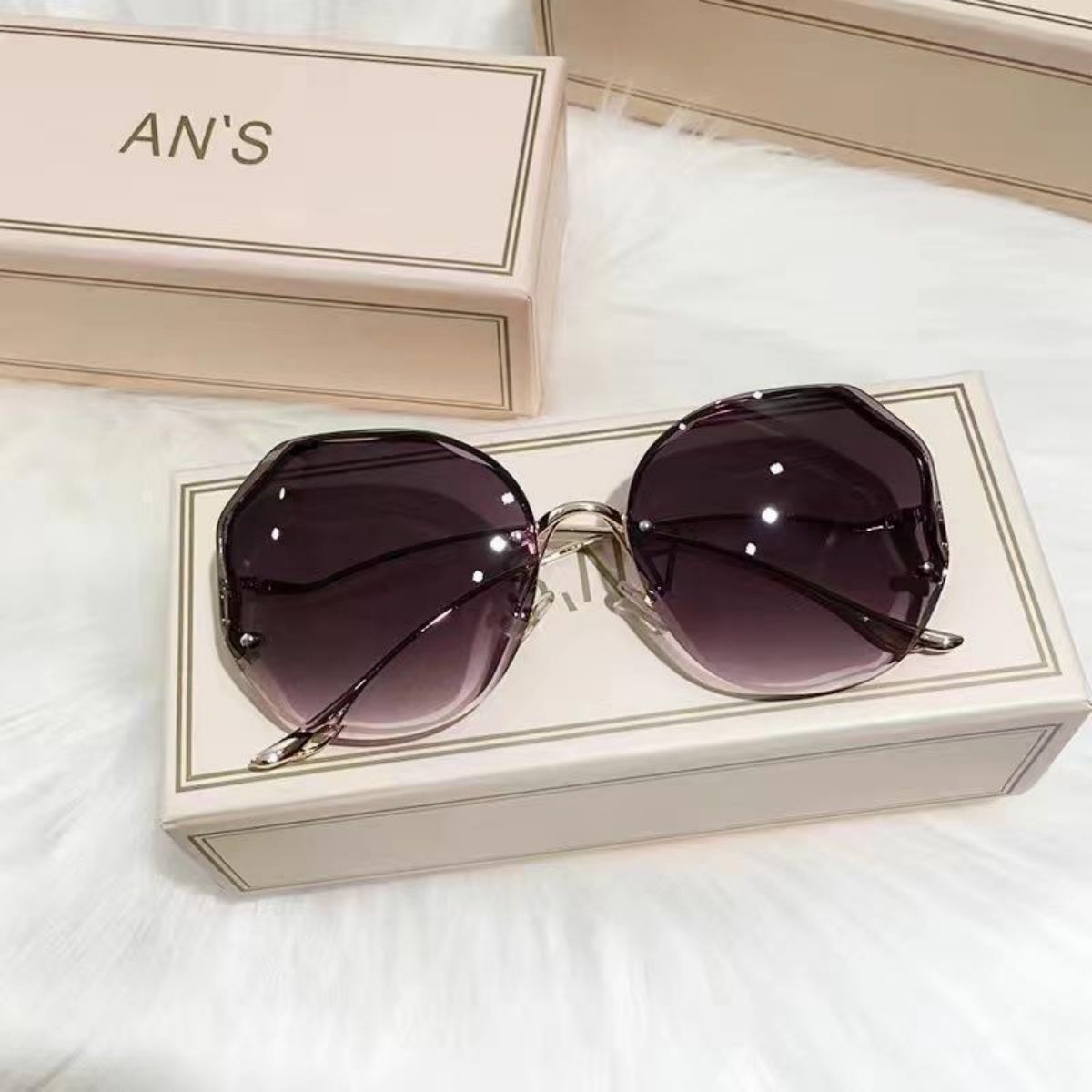 Sunglasses for women ins new round face trendy fashion sunglasses anti-ultraviolet big face slim summer