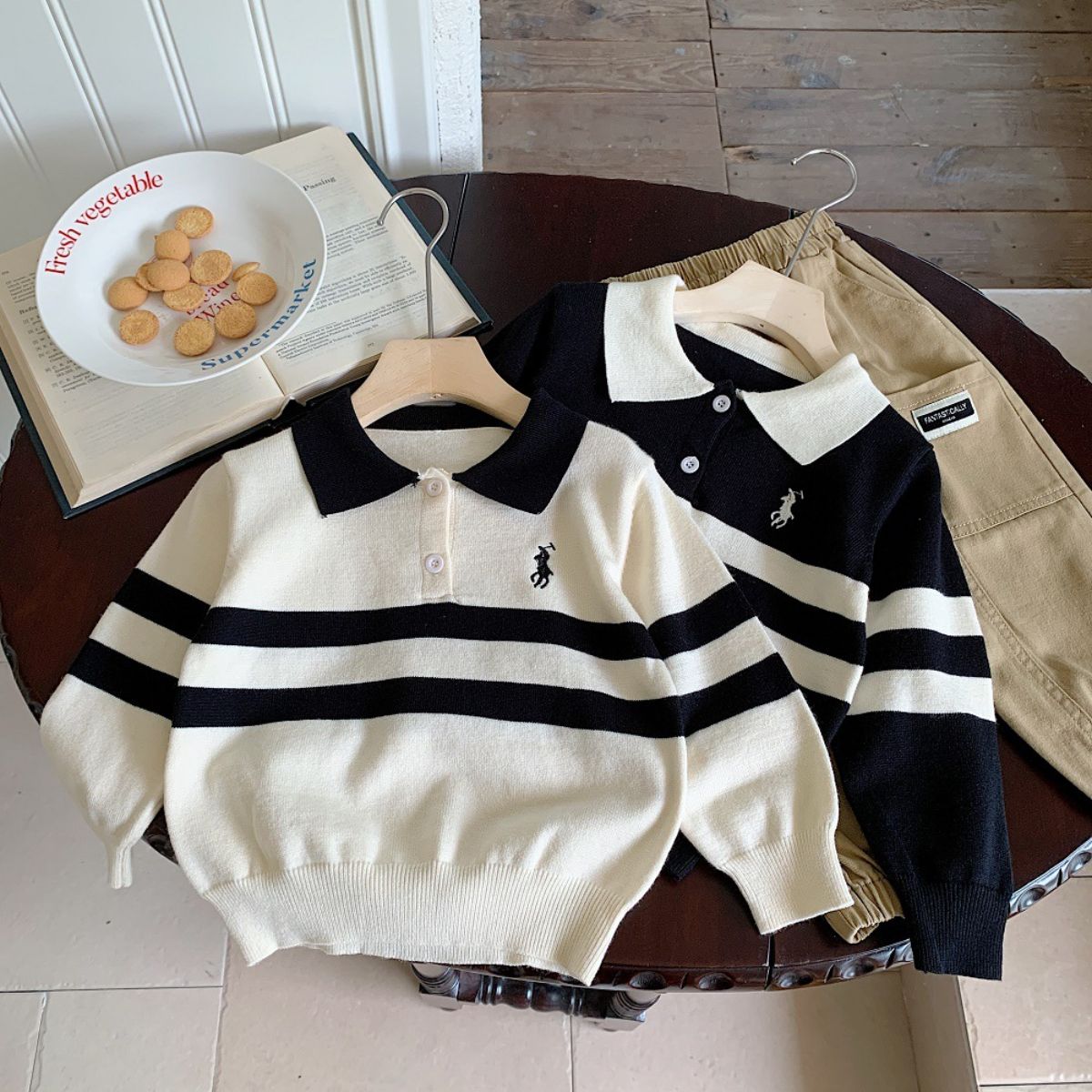 Boys Lapel Sweater