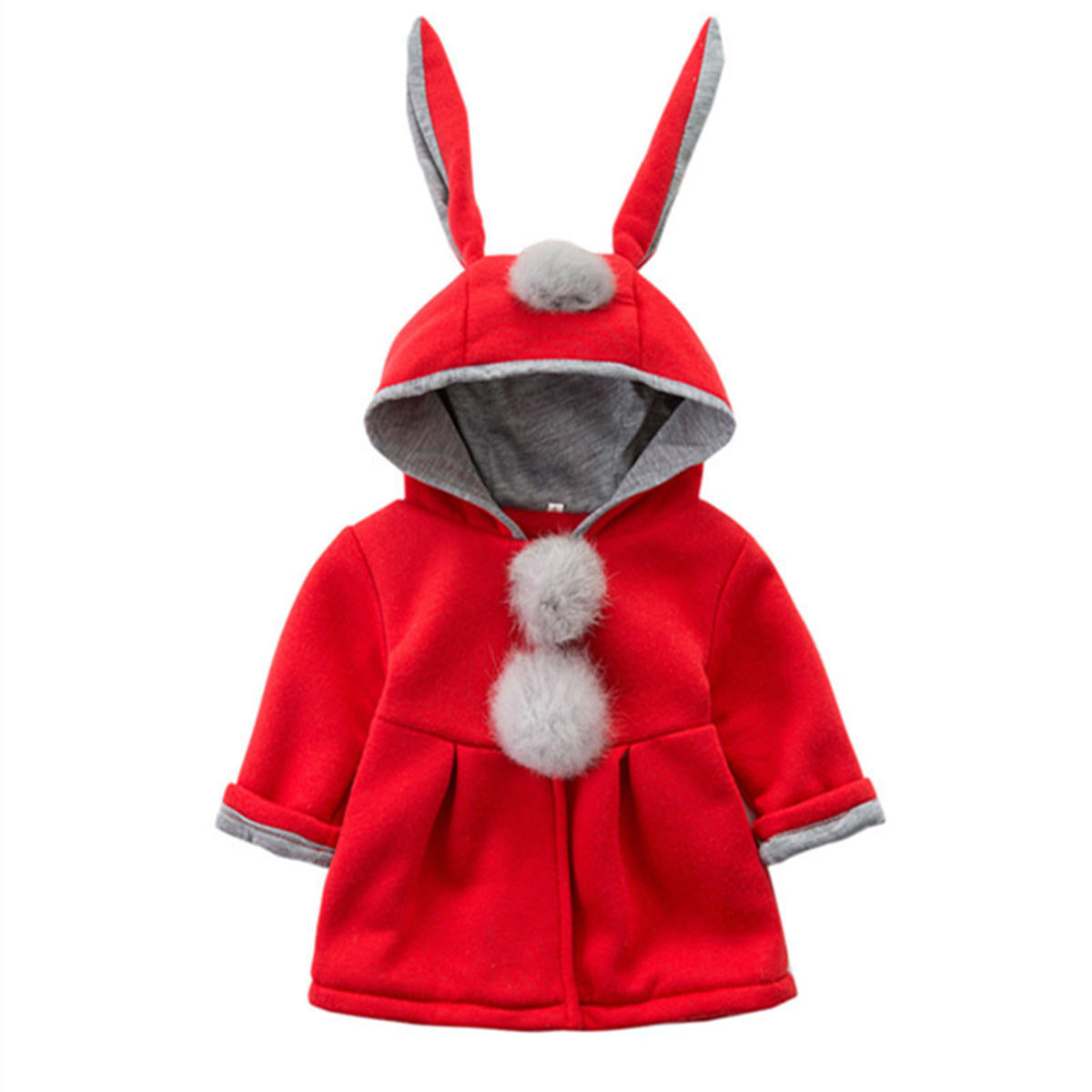 Baby David Coat Jacket Long Bunny Ears Hooded Jacket