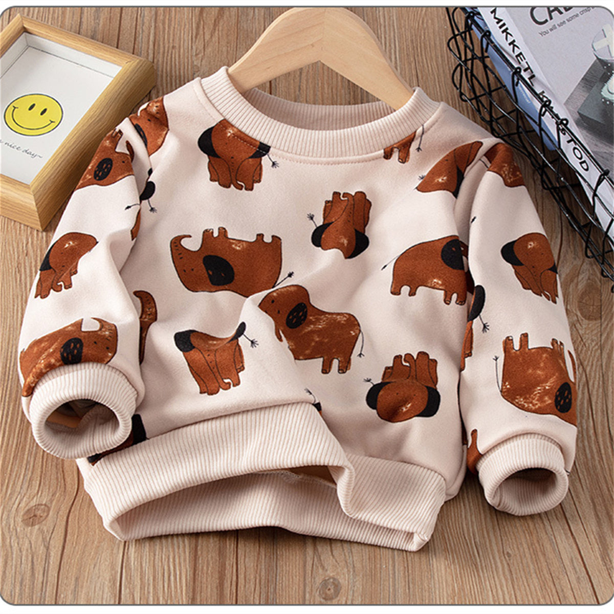 Children's fashion all-match casual sweatshirt long sleeves