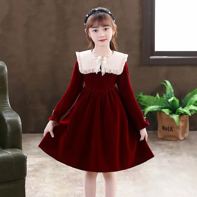 autumn and winter long sleeve dress