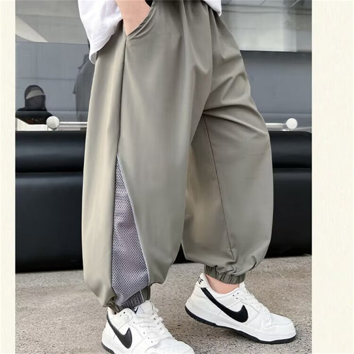 Boys' Simple Sporty Breathable Comfort Woven Pants