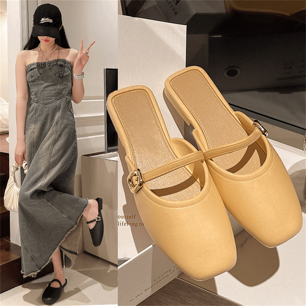 Women's summer new style anti-slip sandals and half slippers