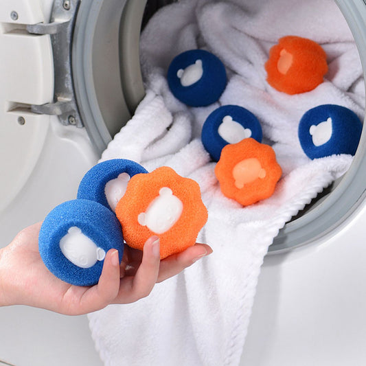 Washing machine sponge cleaning ball sticky hair decontamination laundry anti-entanglement sponge laundry ball magic decontamination cleaning clothes ball