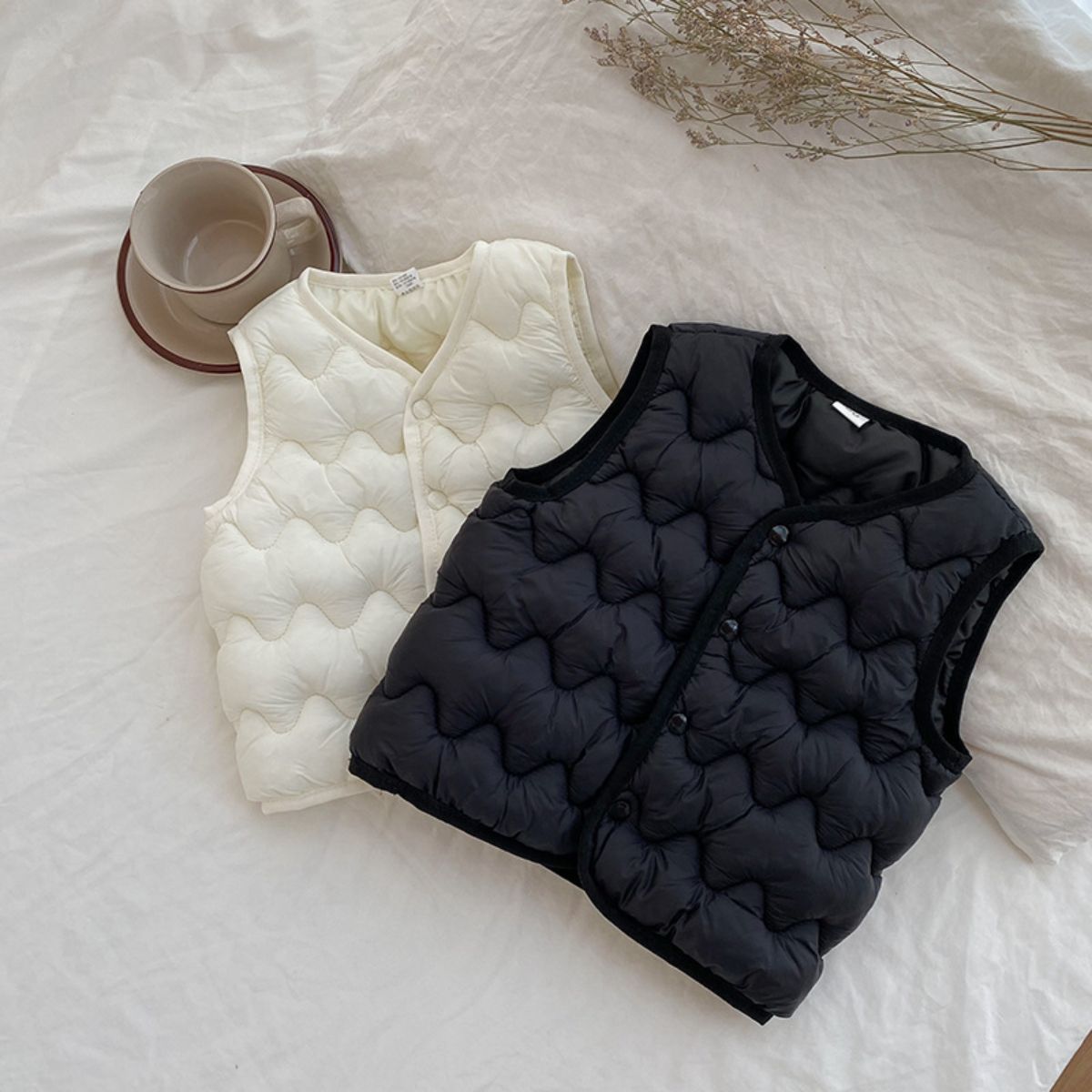 Children's down cotton vest