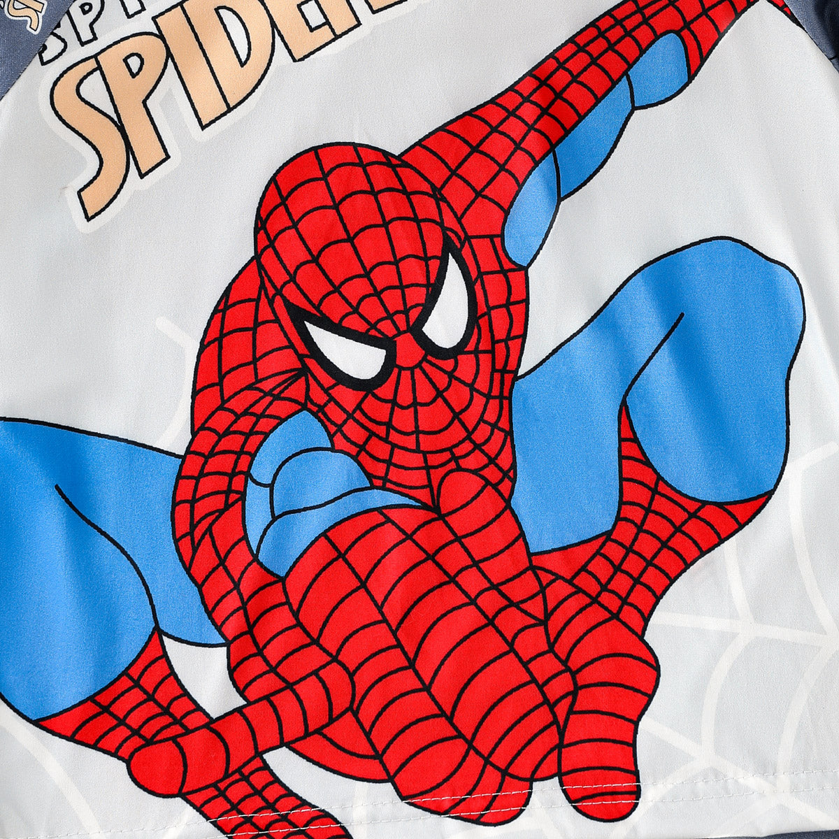 Boys Cartoon Spiderman Pattern Pajamas Home Clothes Long Sleeve Set